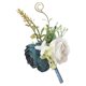 thumbnail image 4 of Flores de muñeca Macarena, Ramilletes de rosas polvorientas, Boutonniere para Novia, 4 of 6