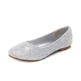 thumbnail image 1 of Zapatos de Vestir para Niña DREAM PAIRS Slip-On Plateados con Brillo Talla 13, 1 of 6