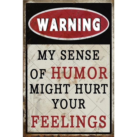 Noete Vintage Funny Metal Tin Sign 8x12 Inch Retro Wall Art for Home, Office & Man Cave Cool Stuff for Your Room Decor with Sarcastic Quotes