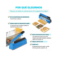 thumbnail image 5 of Maquina Selladora Térmica Manual De Bolsa Plastica 30cm Azul, 5 of 5