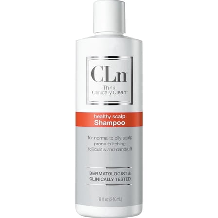 CLn Shampoo with Salicylic Acid, 8 fl oz, Clarifying Anti Dandruff Shampoo for Oily Hair, Itchy & Flaky Scalp