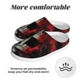 thumbnail image 6 of Picia Red And White Screaming Demon Skull for Women's Lamb-hug Comfy Fleece House Slippers Memory Foam, Slip-on House Shoes Indoor Outdoor-40/41, 6 of 7