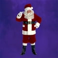 thumbnail image 3 of The Costume Center 7-piece Burgundy Deluxe Christmas Santa Suit with Pockets - Adult Size XXXL, 3 of 5