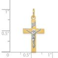 thumbnail image 3 of FB Jewels 14K Two Tone Gold INRI Crucifix Pendant, 3 of 4