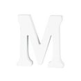 thumbnail image 1 of Wood Letters M Decor Simple DIY Letter pour Mariage Party Anniversaire Magasin Home (Blanc, 8cm), 1 of 8