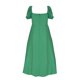 thumbnail image 3 of Gibobby Vestido largo casual de verano para mujer Vestido halter con estampado cómodo y delgado de color sólido dividido estilo francés de verano para mujer(Verde,M), 3 of 4