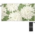 thumbnail image 2 of GZHJMY White Chrysanthemum Beach Towel Quick Dry Absorbent Bath Towels Sandproof Lightweight Towel for Gym Yoga Sports Swimming - 31x71in Bath Towels, 2 of 7