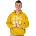 thumbnail image 4 of Father's Day World's Greatest Dad Hoodie Hooded Sweatshirt Men Brisco Brands S, 4 of 6