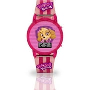 Nickelodeon Paw Patrol Unisex Child LCD Watch Flashing Light-up Silicone Strap (PAW4070WM)