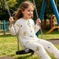 thumbnail image 3 of NAISIBABY Girls Outfit Sets,Air-Conditioned Long Sleeve Tops+Pants Homewear 2PC Clothes White Size 3T, 3 of 5