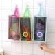 thumbnail image 2 of Bolsa de almacenamiento de frutas y verduras de rejilla de gran capacidad para cocina verde, duradera, resistente al desgaste, bolsas ahorradoras de espacio por dentro y por fuera., 2 of 5