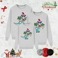 thumbnail image 2 of Fiaer Matching Family Christmas Sweatshirts Funny Santa Crewneck Long Sleeve Pullover Xmas Holiday Loose Fit Tops Dad XXL, 2 of 4