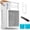 Pale white, variant on AEROZY Portable Evaporative Air Cooler, 1200ML Water Tank with 3 Speeds, 2 Cool Mist Modes & Remote Control for Bedroom and Office