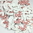 thumbnail image 3 of TEHAUX 50 Pcs Boutons de Béquille de Noël Rouges pour Décoration Festive Double Trous, 3 of 4