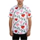 thumbnail image 2 of Ceisia Fashion Unisex Men Women Casual Short Sleeve Gift Printed Turndown Collar Button Shirt, 2 of 7
