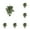 C-6pcs, variant on 6 PCS 21.6 Inch Christmas Teardrop Swag Set, Artificial Pine Greenery with Berries, Rustic Xmas Hanging Wreaths for Door Wall Fireplace Holiday Decor