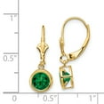 thumbnail image 3 of 14k 6mm Mount St. Helens Leverback Earrings 14k Yellow Gold Earrings, 3 of 3