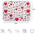 thumbnail image 4 of GZHJMY Cute Cats With Hearts Love Valentine's Day Absorbent Dish Drying Mat Microfiber Kitchen Countertop Table Protector Multi-Purpose Counter Rack Sink Drainer Pad (16 x 18 Inches), 4 of 6