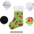 thumbnail image 3 of Coolnut 2 Pack Flowers and Ladybug Christmas Stockings 17.7 Inch Gift Holders for Party Holiday Decorations Ornaments（534） Decor Gifts, 3 of 7