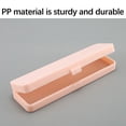 thumbnail image 3 of JeashCHAT Plastic Pencil Case Clearance, Translucent Frosted Small Pencil Box with Hinged Lid and Snap Closure, Examination Stationery Storage Box for Pencils, Pens, Office Supplies, 3 of 4