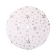thumbnail image 5 of Xmas Tree Skirt Warm Round Xmas Tree Mat for Indoor Outdoor New Year Holiday 90cm, 5 of 8