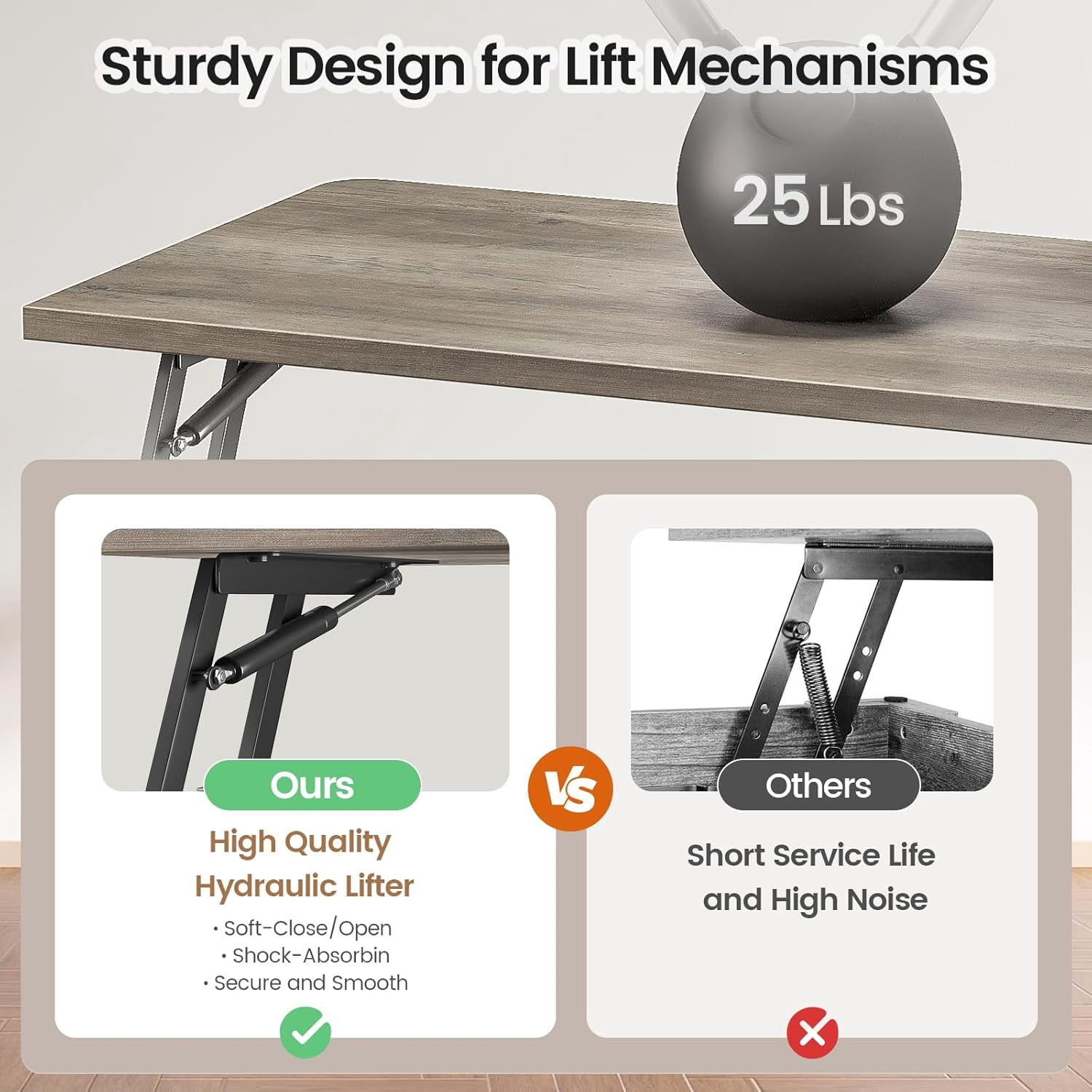 31.5" Square Lift Top Coffee Table, Farmhouse Coffee Table with Ample Storage, Wood Center Table with Sliding Doors and Large Hidden Space for Living Room Home Office, Grey