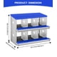 thumbnail image 3 of QinaQin Caja nido para gallinas de 6, 8 o 10 huecos, fabricada en acero galvanizado resistente al óxido, fácil recolección de huevos y limpieza, 3 of 7