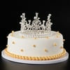 1pcs Pearl Crown Cake Decorative Small Tiaras Crystal Pearl Princess CakeToppers
