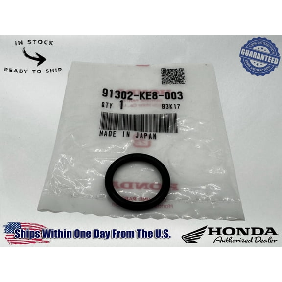 Honda Genuine OEM Authentic O-Ring 18X3 91302-KE8-003