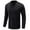 Black, variant on Honeeladyy Men V-Neck Muscle Pullover Top,Men's Linen Long Sleeve Solid Stand Collar V Neck Pullover Shirt Pocket Button Top