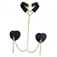 thumbnail image 3 of Bras Chain Fashion Bra Rave Body Accessories Choker Prom Women Chest Sticker Black, 3 of 8