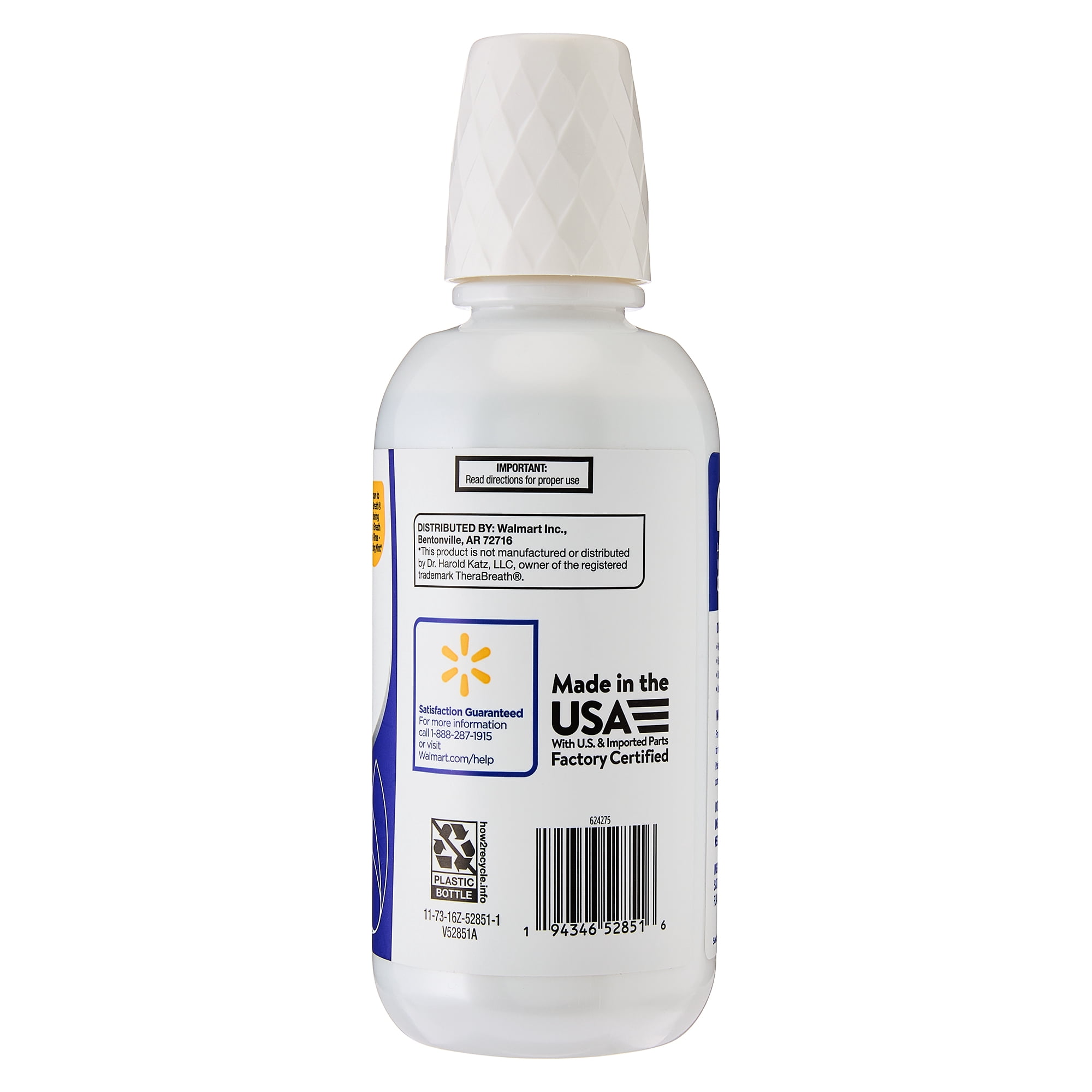 Equate Whitening Oral Rinse Mouthwash, Lumina Mint Flavor, 16 fl oz