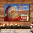 thumbnail image 3 of wall26 Canvas Print Wall Art Vintage Santa Claus Winter Portrait Celebrations &amp; Holidays Decorative Illustrations Modern Art Scenic Colorful Warm for Living Room, Bedroom, Office - 32"x48&qu, 3 of 5