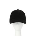 thumbnail image 4 of Time and Tru Women's Blank Non Washed Cotton Twill Baseball Hat Black Soot Black Soot, 4 of 5