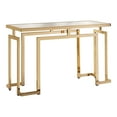 thumbnail image 2 of Furniture of America Gendry Glass Top Console Table, Gold, 2 of 6