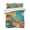 DarkGoldenRod, variant on Quilts King Size, Orange Leaf Soft Comforter Bedding Set for Bed, Abstract Oil Painting Branch Turquoise Lightweight Quilted Bedspread with Pillow Cover(2 Pieces) for All Season, 96x106 Inch