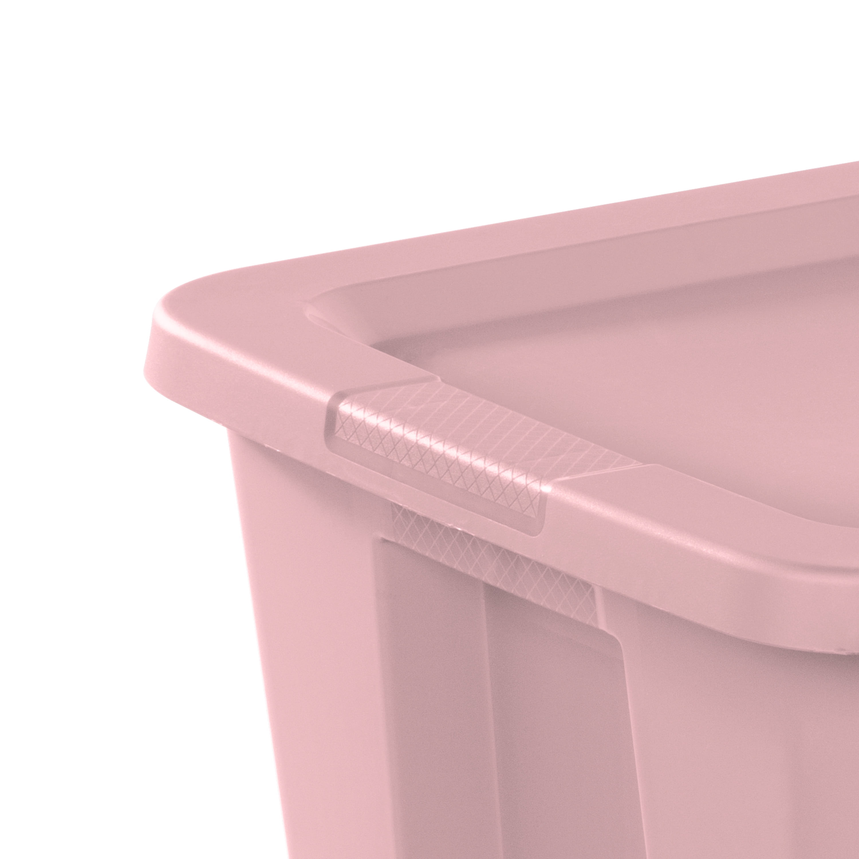 Sterilite Plastic 18 Gallon Tote Box Pearl Blush