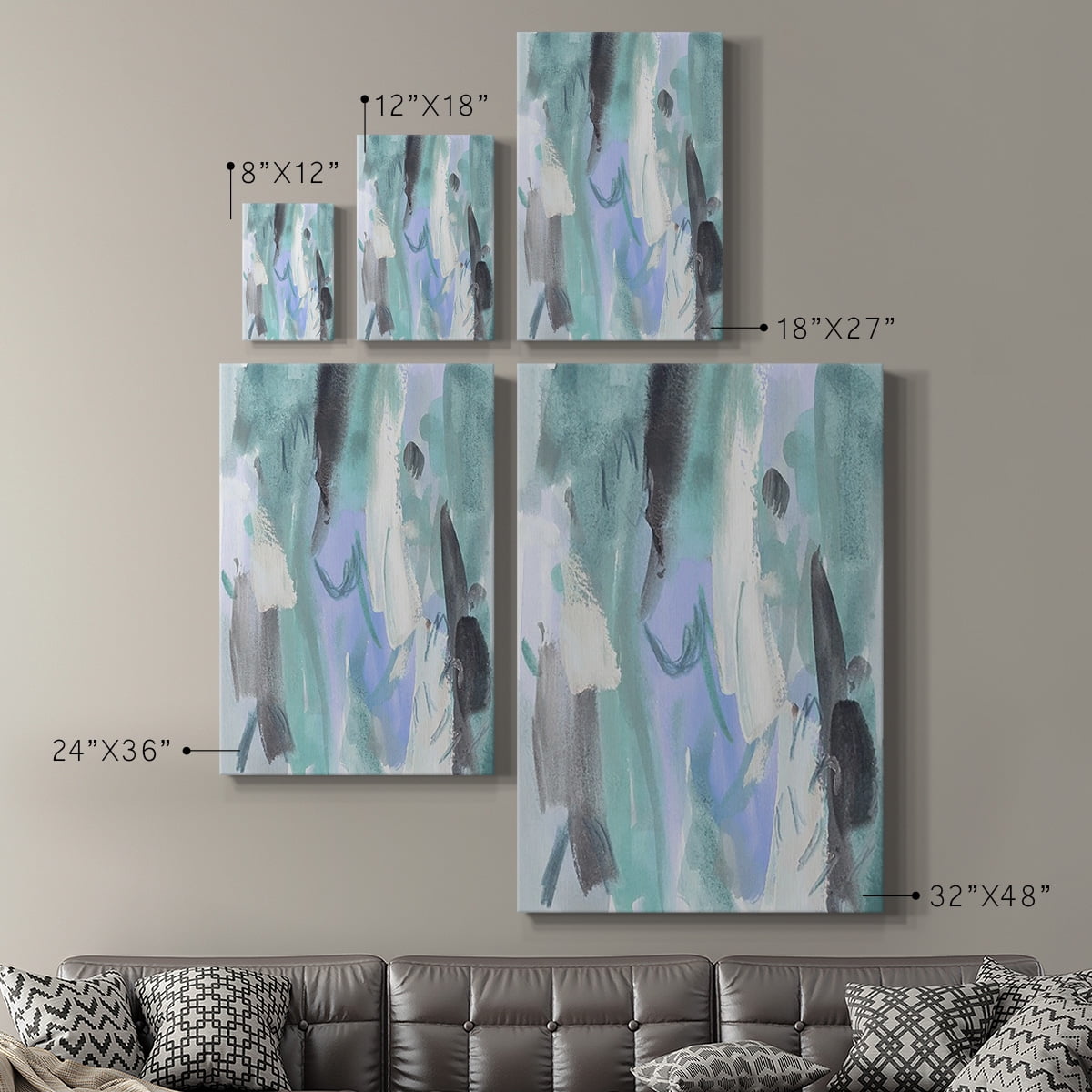 Ocean Crush IV Premium Gallery Wrapped Canvas - Ready to Hang