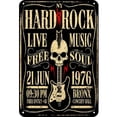 thumbnail image 1 of Póster Música Con Placa Metal Vintage Pintura Hierro Rectangular Arte La Pared Decor20x30cm, 1 of 9