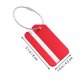 thumbnail image 2 of WRITWAA Etiqueta De Aluminio Roja Para Equipaje Con Y Para Aeropuerto, 2 of 8