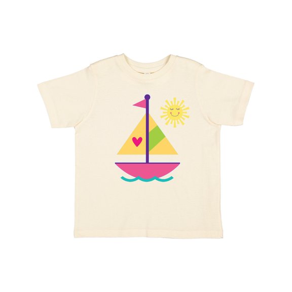 Inktastic Sailboat Girls Sailing Girls Toddler T-Shirt