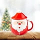 thumbnail image 5 of Taza de café de cerámica de 500 ml con tapa de Papá Noel, regalo de Año Nuevo para adultos. D, 5 of 8