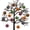 Black and yellow(6016), variant on Valery Madelyn 16ct 2.36" Shatterproof Halloween Ball Ornaments Set, Black Cat Castle Vintage Tree Decorations