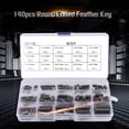 thumbnail image 3 of FAGINEY 140pcs Round Ended Feather Key Parallel Drive Shaft Keys Set 8mm 10mm 12mm 16mm 20mm 25mm 30mm , Round Ended Key, Parallel Key, 3 of 8