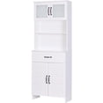 thumbnail image 5 of Spirich Home Freestanding Cabinet with Top & Bottom Enclosed Cabinet SpaceTall Cabinet with Doors and Drawer 23.62"(L) x 11.75"(D) x 63"(H), Whtie, 5 of 7
