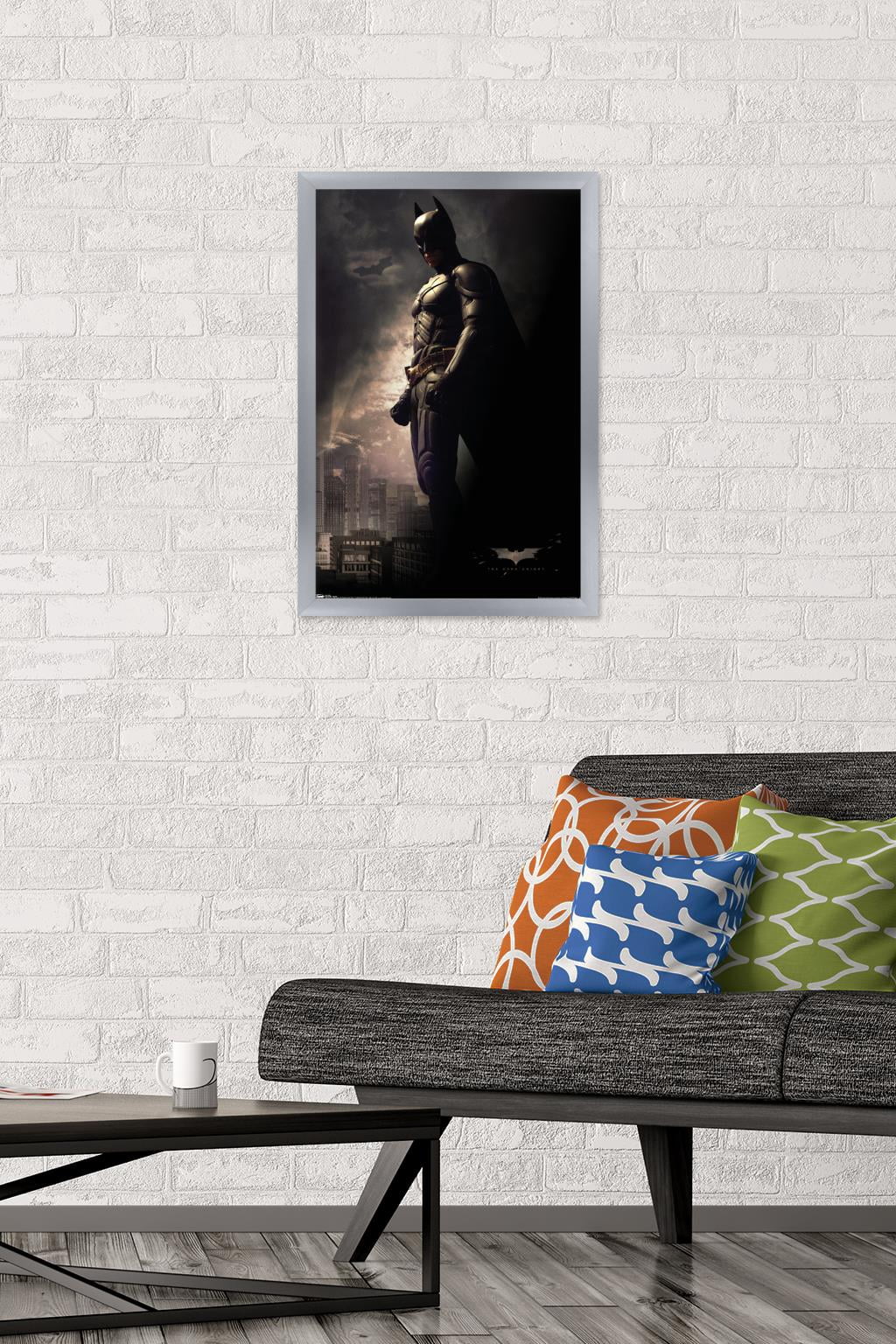 DC Comics Movie - The Dark Knight - Batman in the Shadows Wall Poster, 14.725" x 22.375", Framed