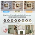 thumbnail image 6 of Makeup Vanity Table with 3-Color LED Lights Mirror, Vanity Table with 9 Drawers and 7 Storage Shelves, Vanity Desk for Bedroom Dressing Room, White, 6 of 9