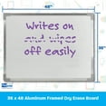thumbnail image 5 of Crestline Products Aluminum Framed Dry Erase Board 36" x 48", 5 of 5