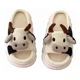 thumbnail image 1 of Pantuflas De Vaca Para Mujer Suaves Cómodas Lino Mudas, 1 of 3