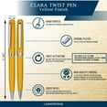 thumbnail image 6 of Clara Ball Pen - Yellow with Single Gift Box Maple, 6 of 9